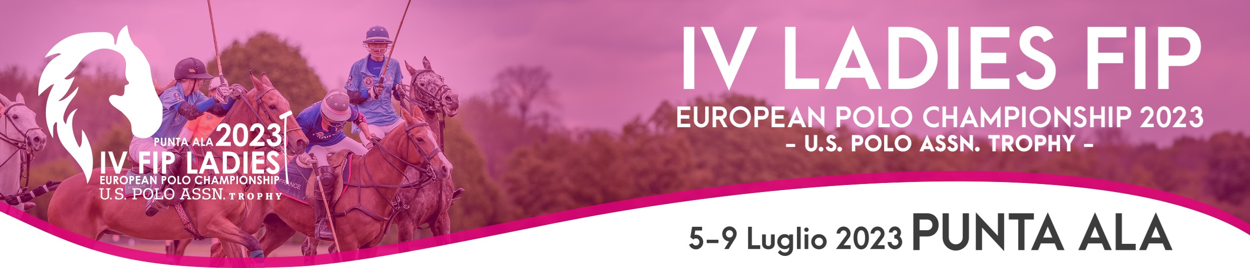 Le Fip Ladies European Polo Championship 2023 a Punta Ala 2 LOGO SOPRA EUROPEI PUNTA ALA