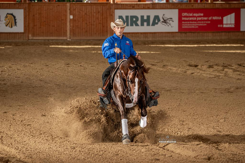 Nico Sicuro Colonels Dancing Gun ai Campionati del Mondo di Reining