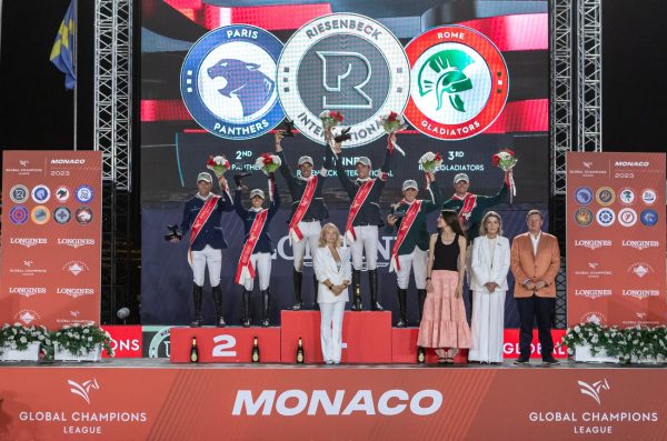 Premiazione global champions league Monaco, vincono i Riesenbeck International