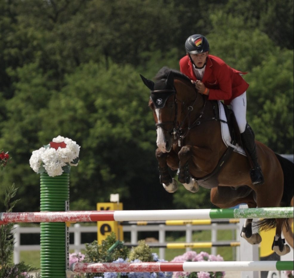 Tony Stormanns and Cinnamo at FEI Jumping Europeans Championship Gorla Minore 2023