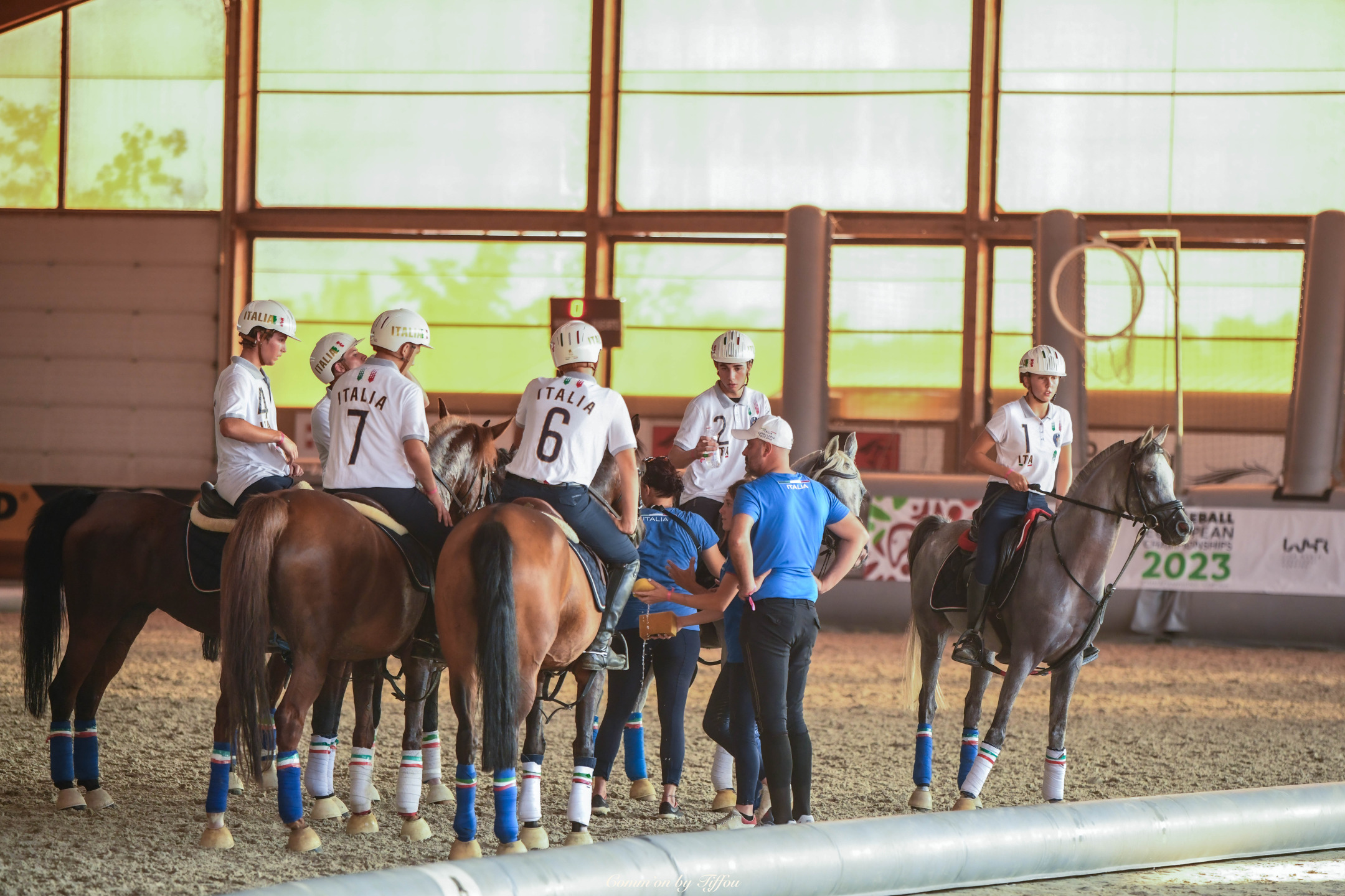 Squadra italiana ai Campionati Europei di Horseball 2023