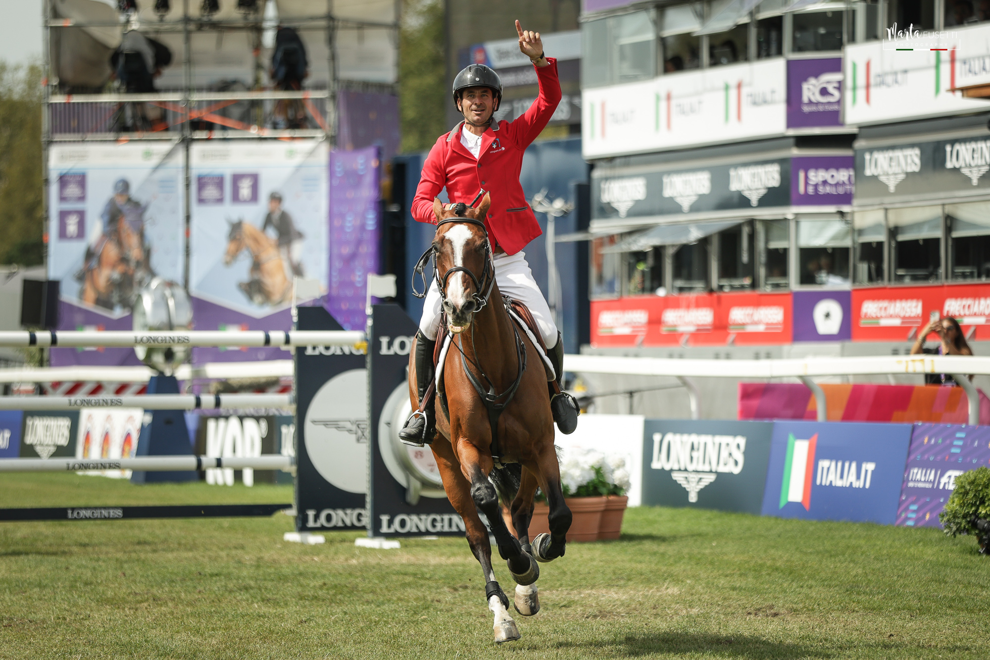 Steve Guerdat - SUI - on Dynamix de Belheme - Fei Jumping European Championship - Milano 2023