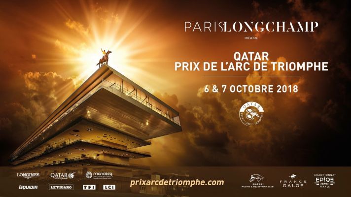 A Longchamp l'aperitivo del Qatar Prix Arc du Triomphe 2023 1 Qatar Prix de l'Arc de Triomphe logo