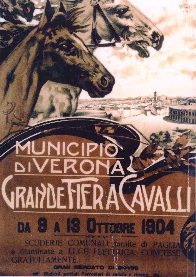 Le origini di Fieracavalli Verona: 125 Anni di eccellenza equestre 2 1904 locandina fieracavalli