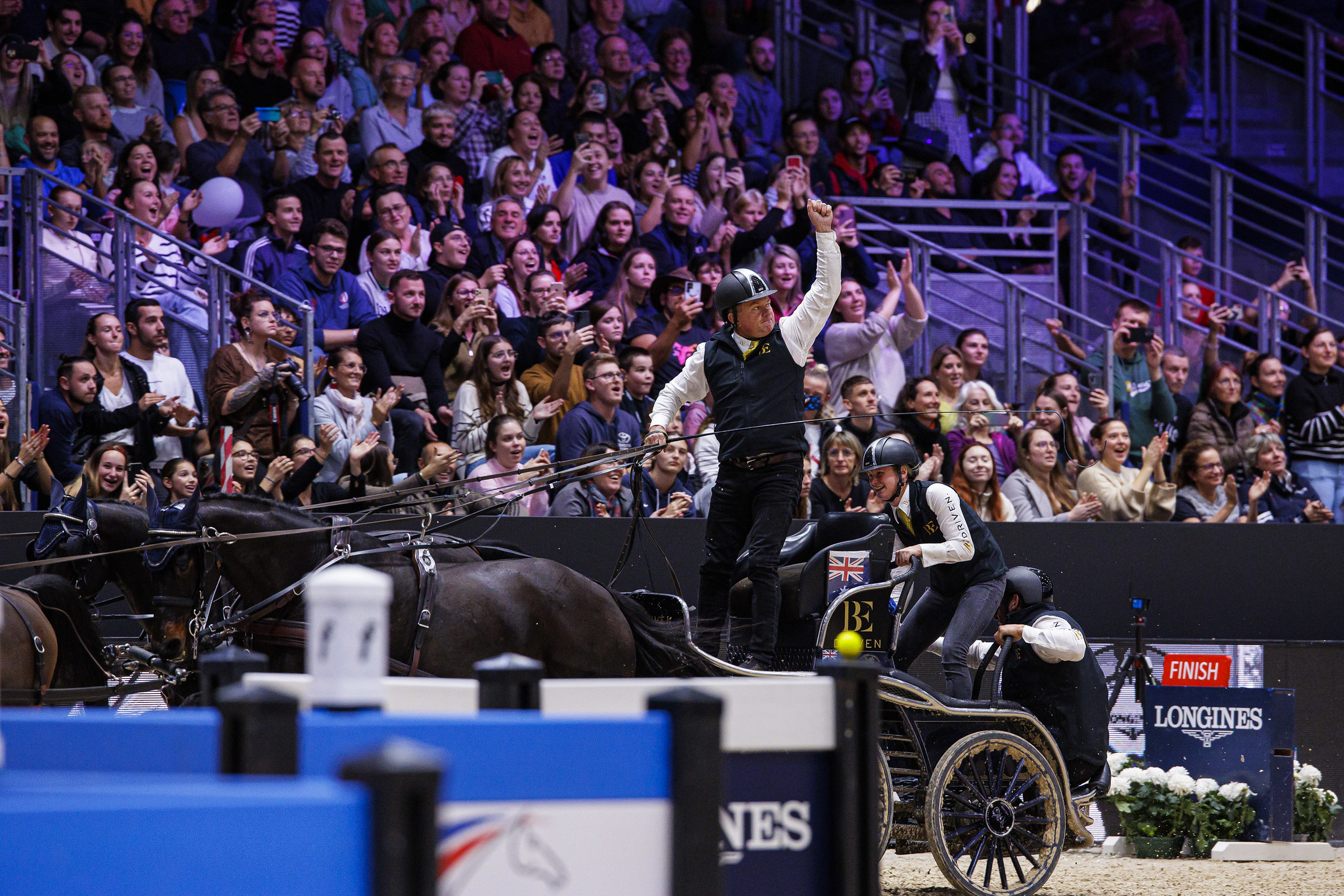 Boyd Exell domina la prima tappa della FEI World Cup™ di Attacchi 2 Boyd Exell AUS winner of the FEI Driving World Cup 202324 Lyon FRA Copyright ©FEILeanjo de Koster