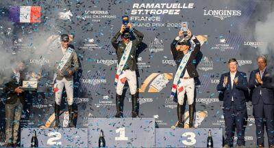 Julien Epaillard in sella a Donatello d'Auge vincono il LGCT Grand Prix St Tropez