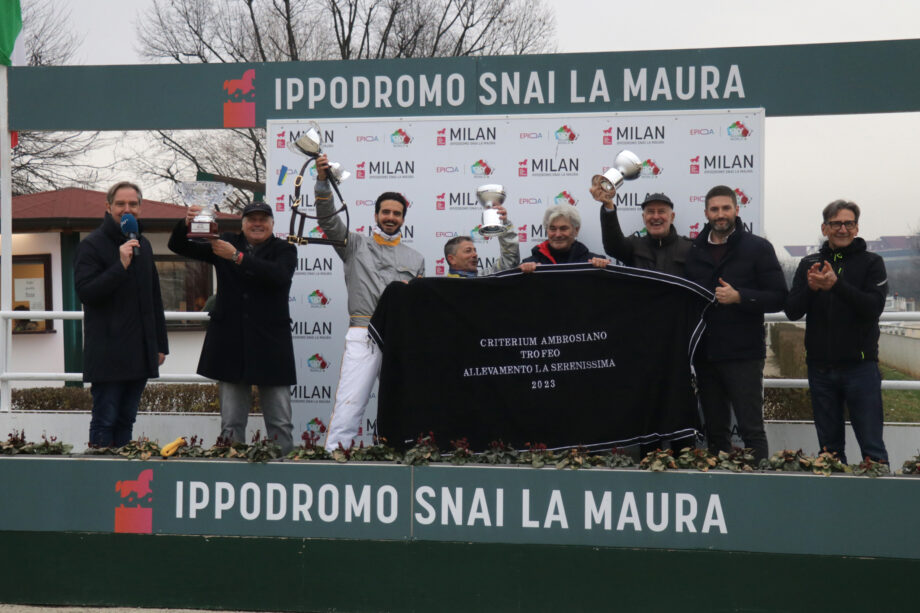 Trotto a Milano: sorprese inaspettate nell’ultima riunione dell’anno 2 CORSA6 PREMIAZIONE CRITERIUM AMBROSIANO ALLEVAMENTO DELLA SERENISSIMA