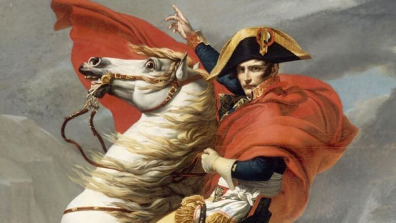 Cultura equestre, il cavallo bianco di Napoleone 1 Marengo cavallom di Napoleone foto di Jacques Louis David