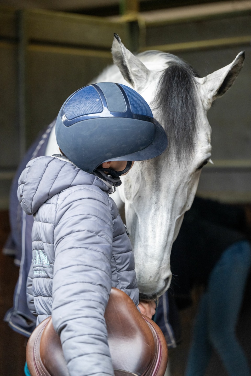 figlia dell health coach monia carnevali abbraccia il suo cavallo 2