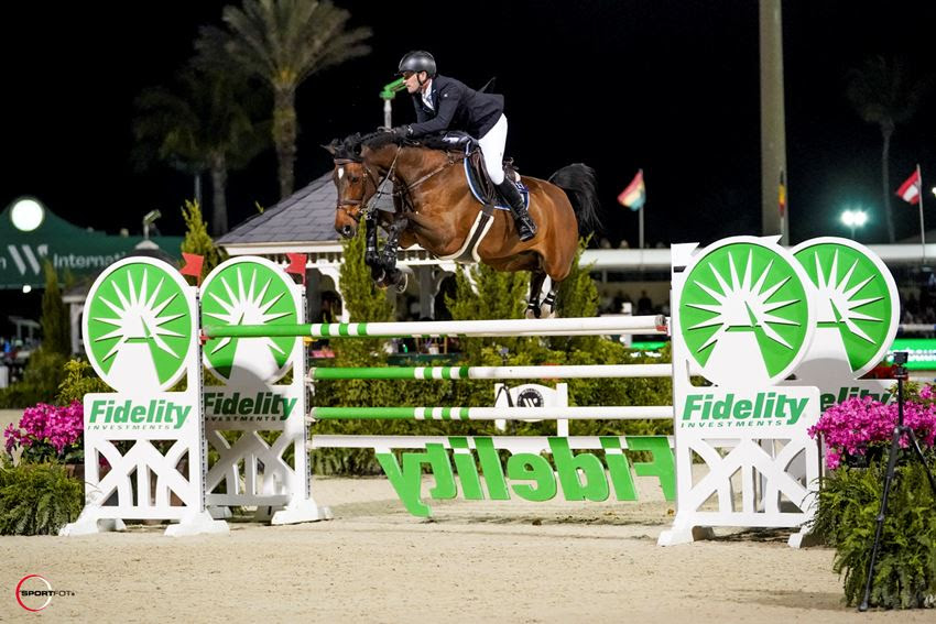 Darragh Kenny & Amsterdam 27, winners of the $385,000 Fidelity Investments® CSI5* Grand Prix. Photo © Sportfot