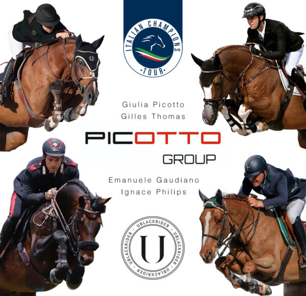 U Black veste il Team Picotto per l'Italian Champions Tour 2024, Emanuele Gaudiano, Giulia Picotto, Ignace Philips e Gilles Thomas