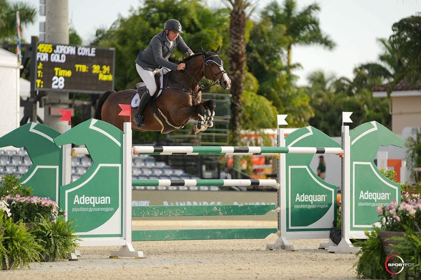 Jordan Coyle Can’t Be Caught in Adequan® WEF Challenge Cup Round 9 1 Jordan Coyle & For Gold