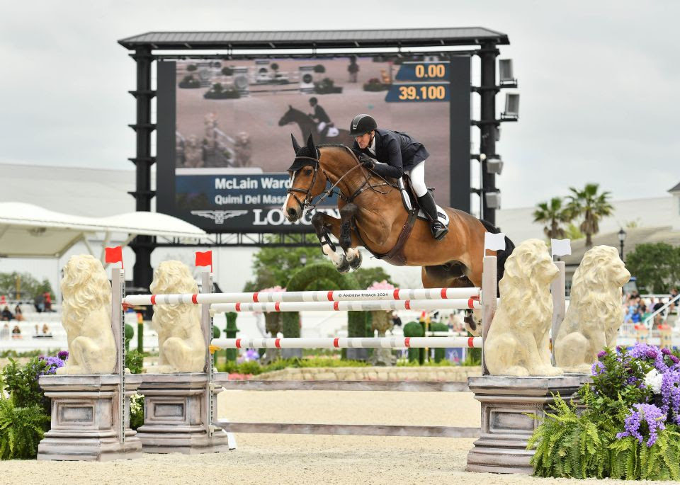 McLain Ward won the $50,000 Dutta Corporation Grand Prix at the WEC in Ocala 1 McLain Ward (USA) with Quimi del Maset