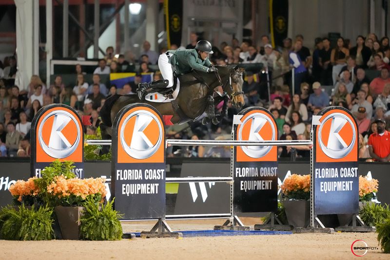 L'Irlanda vince ancora una volta la Nations Cup CSIO4* di Wellington 3 Shane Sweetnam RR Combella. Photo © Sportfot