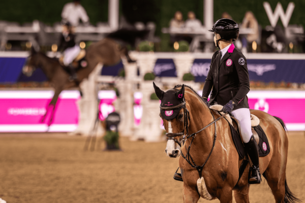 Cannes Stars Powered by Iron Dames Triumph in Spectacular debut at Global Champions League 5 un momento della competizione della GCL Doha 2024 dei Cannes Stars powered by Iron Dames