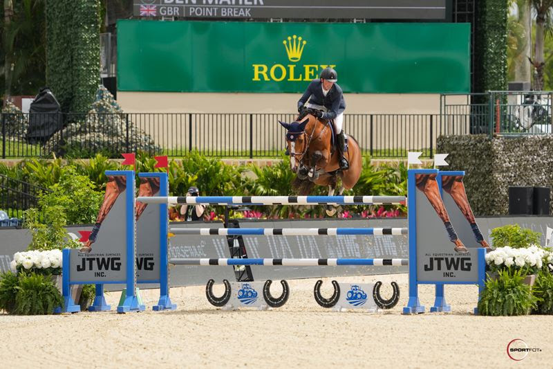 Ben Maher e Point Break, vincitori del Gran Premio CSIO4* da 200.000 dollari di JTWG, Inc. CSIO4* Grand Prix.