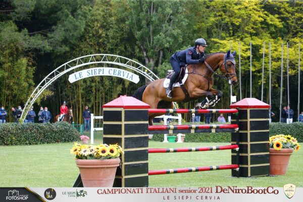 Luca MARZIANI ai Campionati Italiani di Salto Ostacoli a Le Siepi di Cervia.