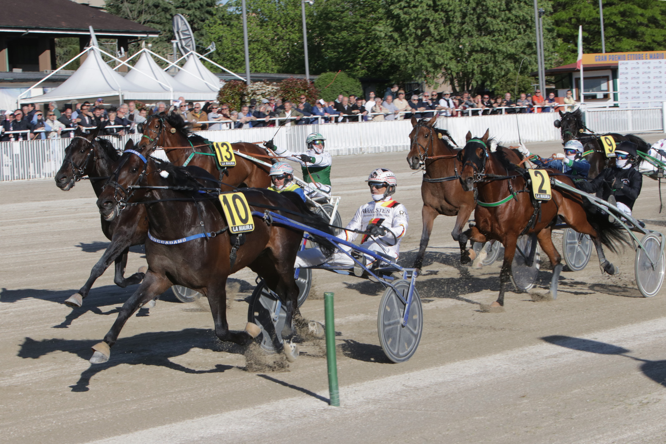 All’ippodromo Snai la Maura tanta animazione ed intrattenimento 1 CORSA6_GP ETTORE E MARIO BARBETTA_ARRIVO