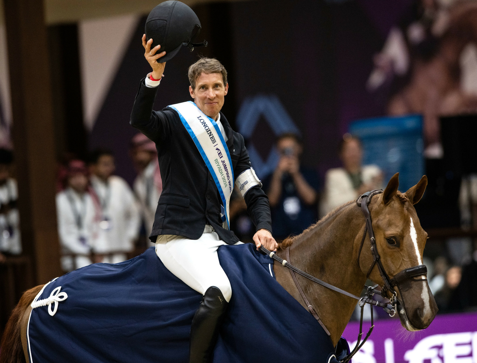 Henrik von Eckermann (SWE) and King Edward - winners of Final II at the FEI World Cup™ Final 2024 - Riyadh (KSA)