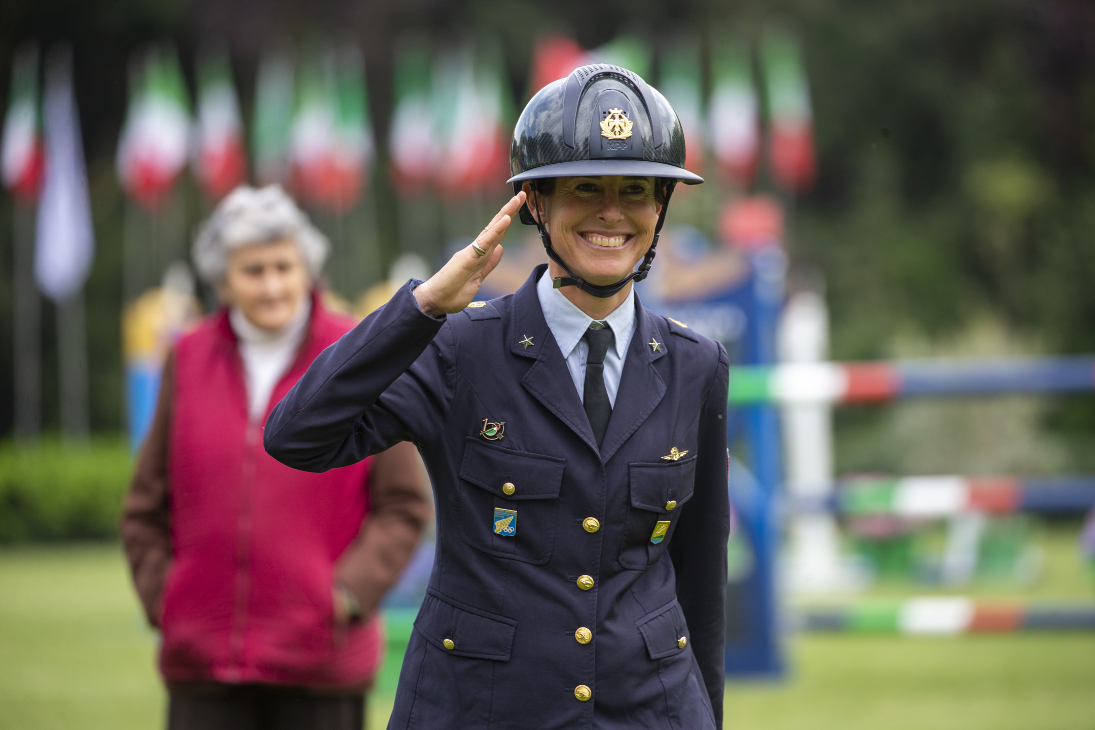 Giulia Martinengo Marquet in sella a Calle Deluxe ai Campionati Italiani Assoluti 2024