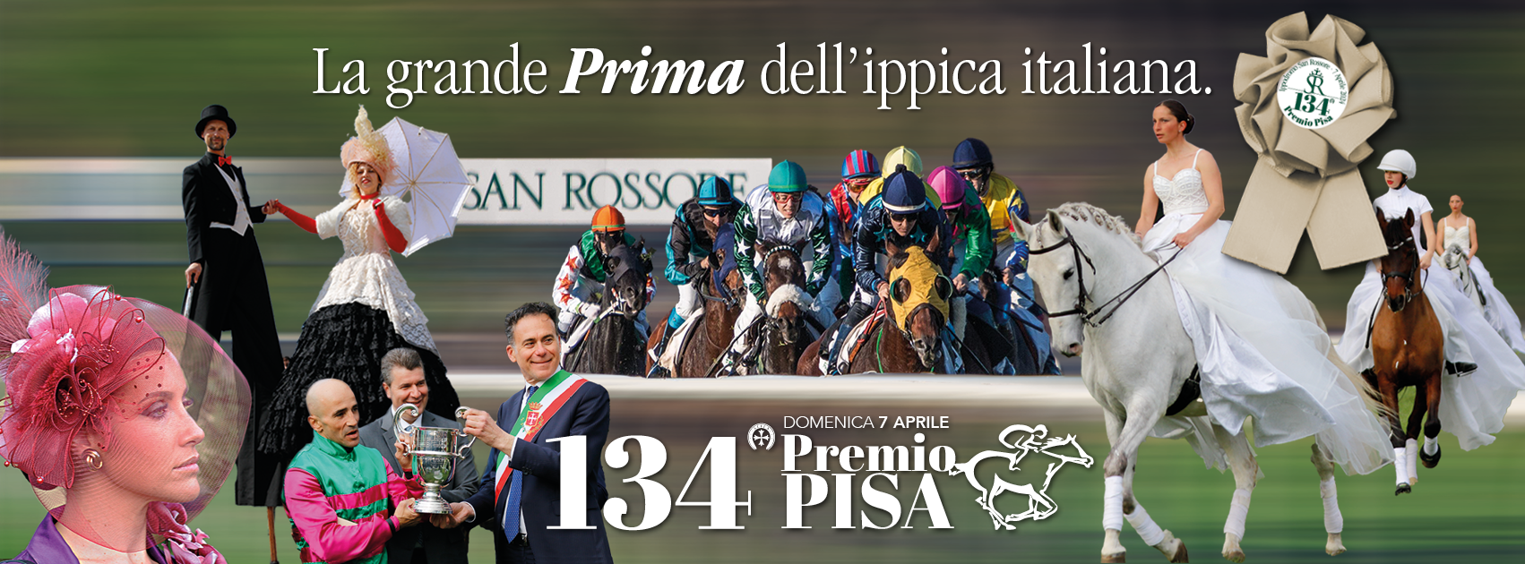Le corse a San Rossore domenica 7 Aprile 2024134° Premio Pisa 1 Ippodromo San Rossore