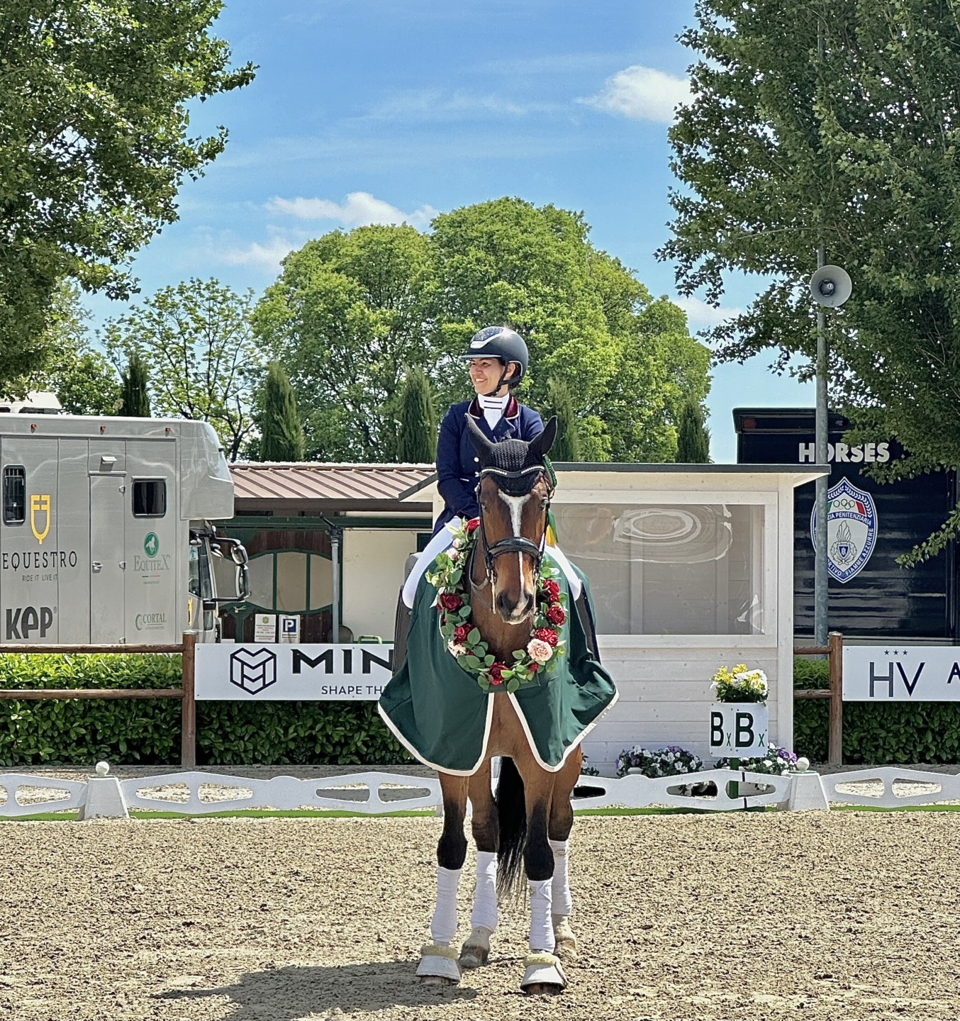 CDI3* Verolanuova: Davydova, Carnevali e Paoli sul podio del Grand Prix Freestyle 1 Evgenija Davydova con il suo San Francisco T.