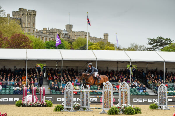 Steve Guerdat (SUI) riding Looping Luna in the CSI5* The Defender Stakes during the Royal Windsor Horse Show