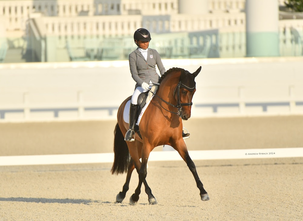 Justine Boyer e Campanero HGF conquistano la divisione Junior CDI all'Hampton Green Farms WEC May Dressage CDI3* Presentato da Lugaano Diammonds. 1 CDI3* Lugano Diamonds OcALA bIORNE
