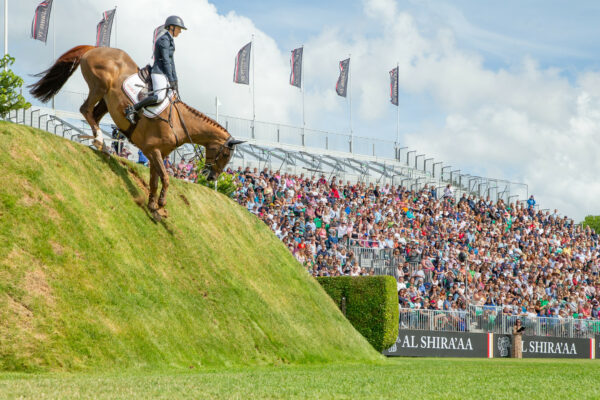 Harriet Biddick (GBR) riding Galway Bay Jed in The Al Shira’aa Derby at Credit Elli Birch/