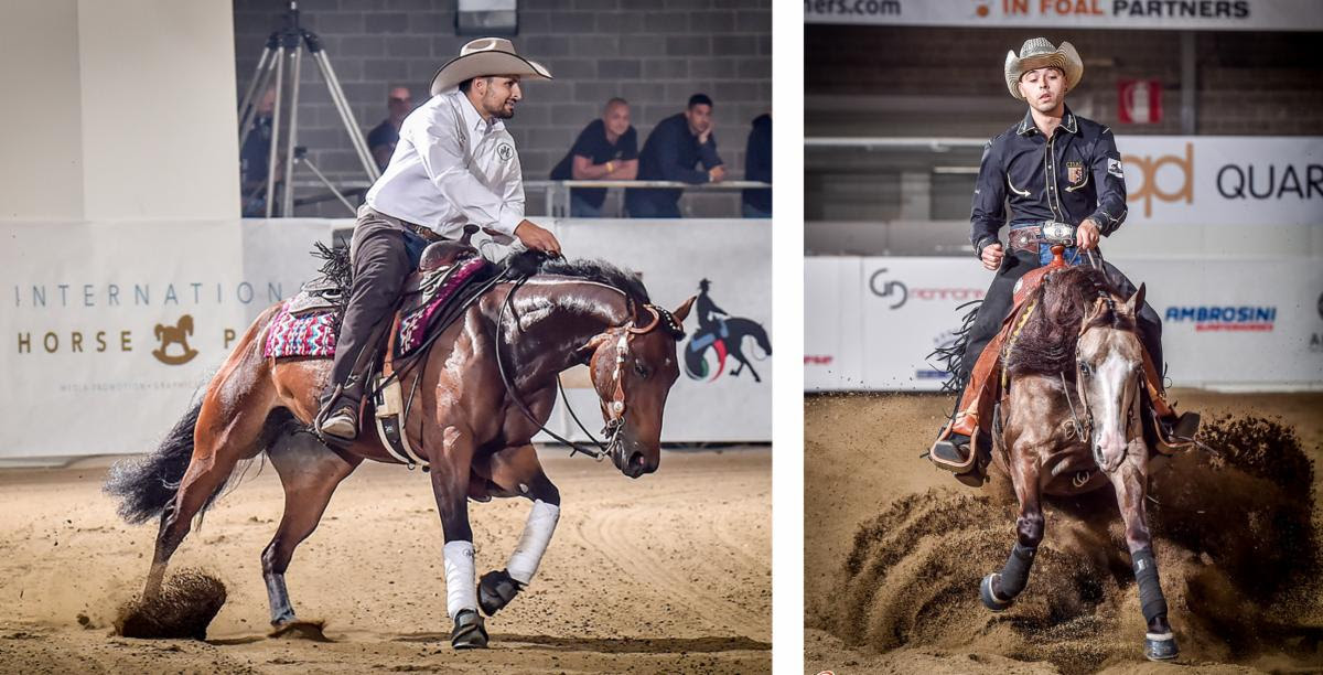 Determinati a Cremona i finalisti dell'inaugurale Million Dollar Added NRHA European Futurity. 1 Cremona Salone del cavallo americano 2024 Futurity foto Stefano Bonaga