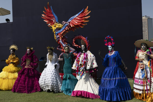 Women during open cerimont of LGCT Mexico City