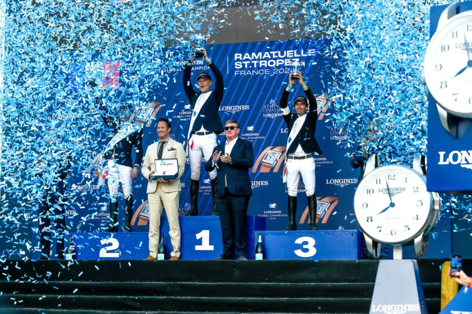 Max Kühner conquista la P1 al Longines Global Champions Tour Grand Prix di Ramatuelle, St Tropez. 2 longines