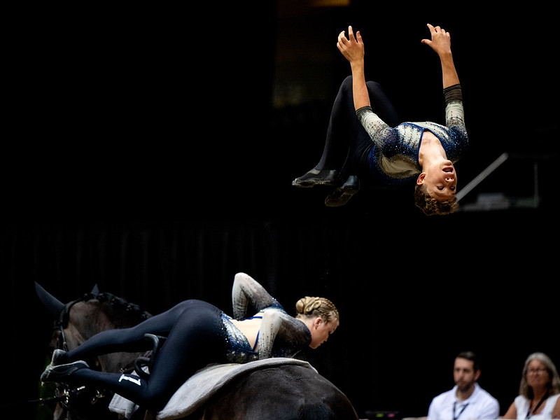 Campionati di Volteggio, Bern 2024: Europei Giovanili e Mondiali Senior 4 JUNIOR TEAM SVEA of Sweden finish bronze in Junior Squads during FEI Vaulting Championships in Bern Copyright FEIMartin Dokoupil