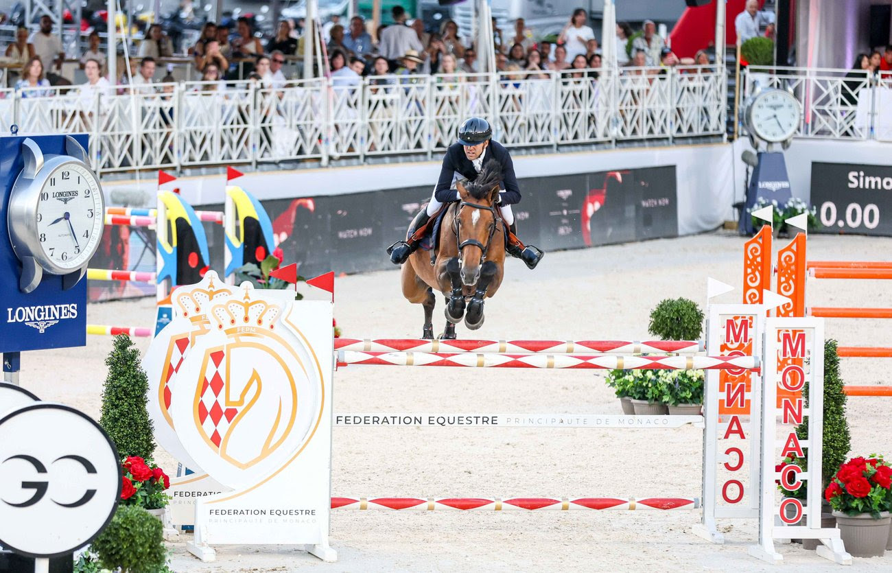 Delestre e Olga van de Kruishoeve brillano nella gara a tempo di Monaco. 1 Delestre Monaco LGCT 2024