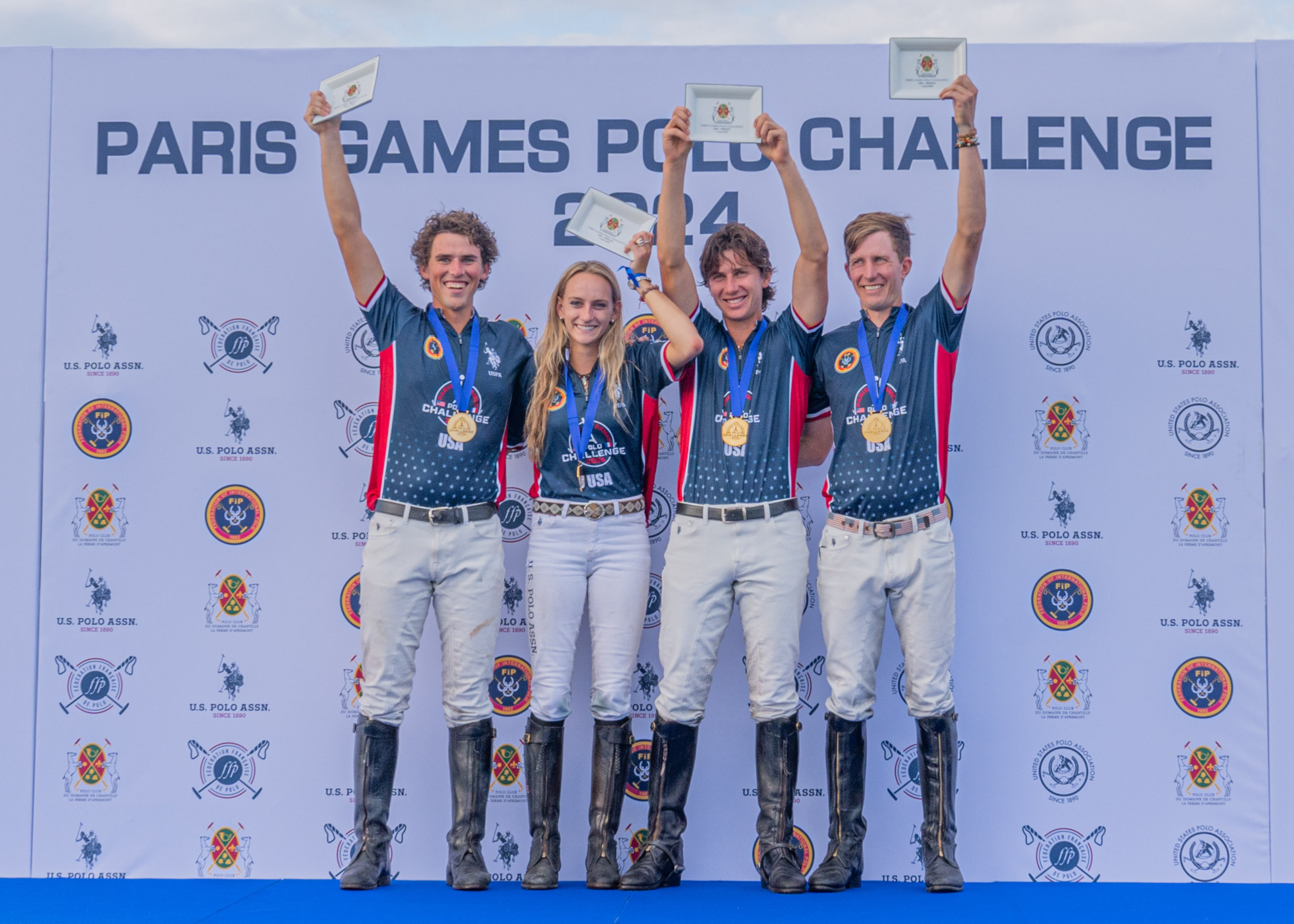 Giochi di Parigi sfida di Polo 2024. 1 Polo 2024, Parigi Chantilly, vittoria per gli Usa