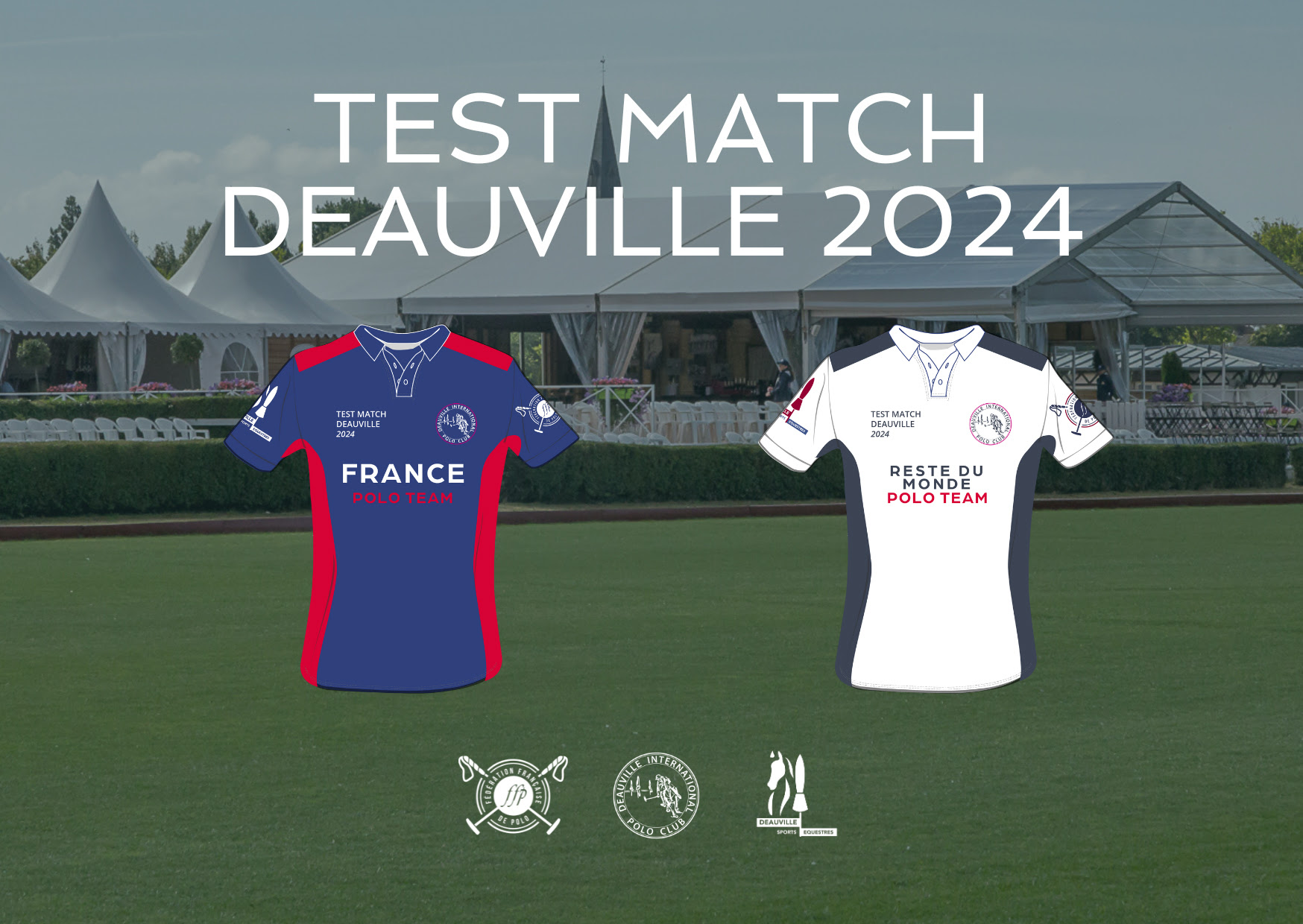 Test match femminile di Polo. Francia - Resto del mondo. 1 Polo Francia-Il Resto del Mondo a Deauville.