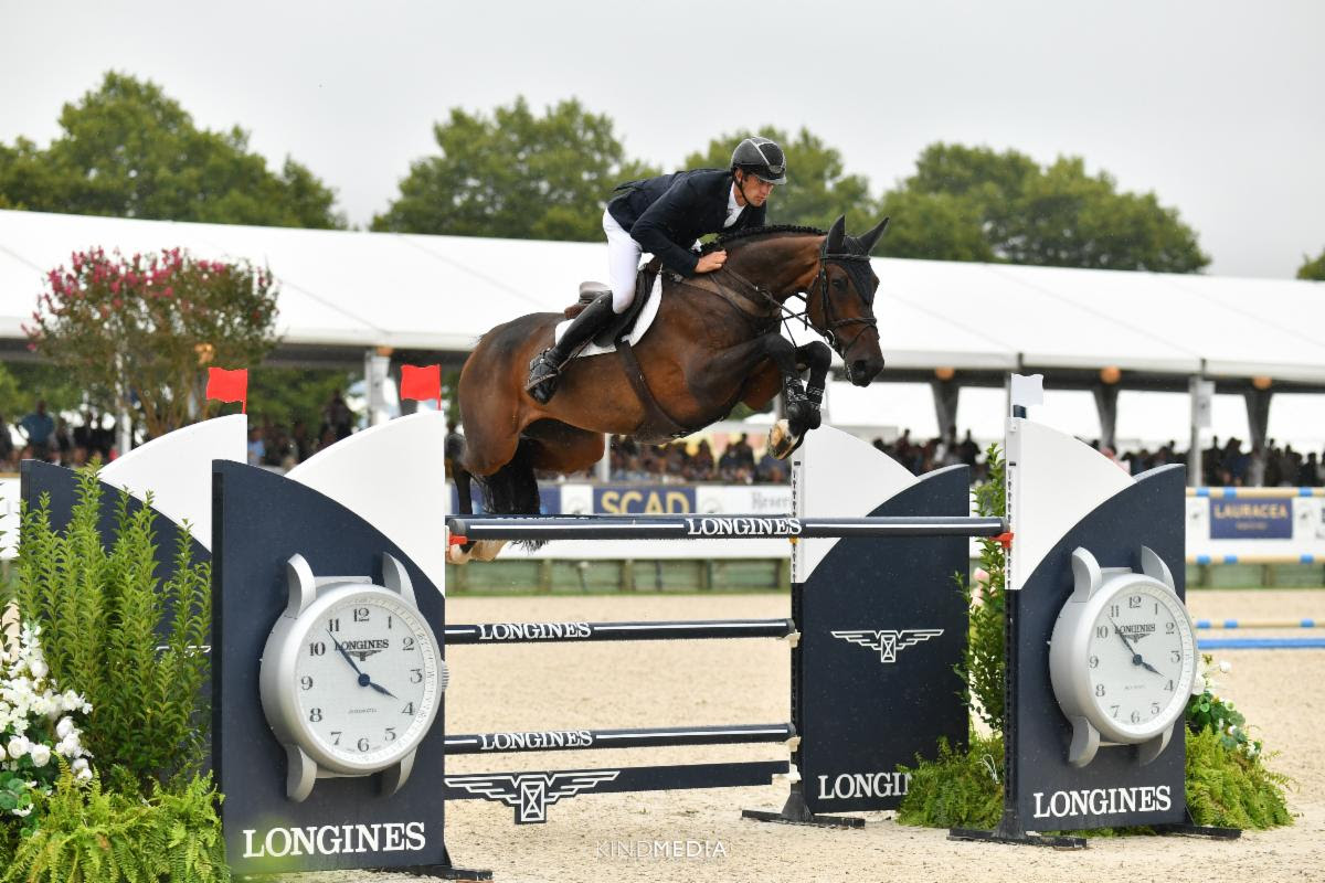 Rene Dittmer trionfa nel Longines Hampton Classic 5* Grand Prix al 49° Hampton Classic Horse Show 1 Rene Dittmer (GER) su Corsica X
