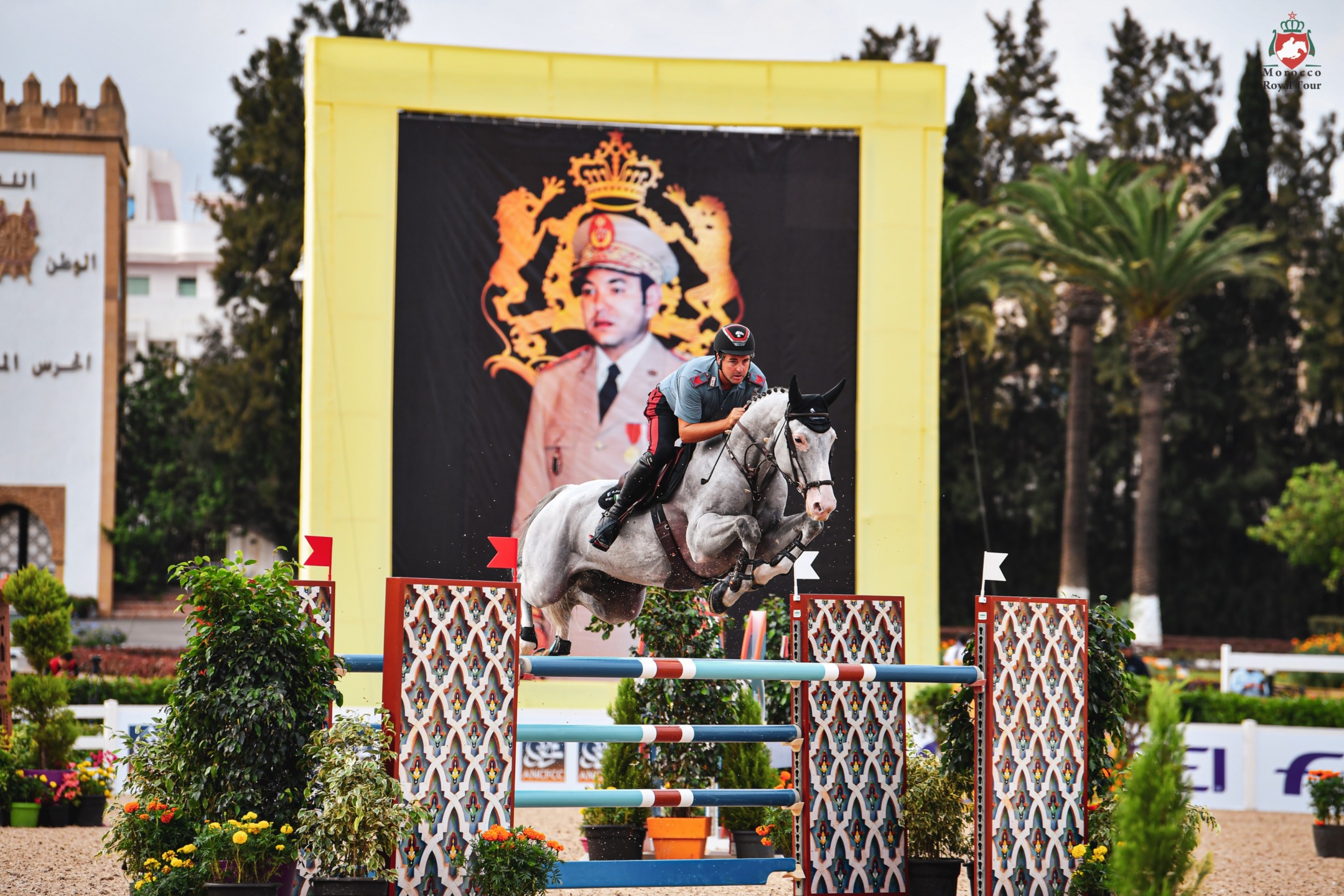 Morocco Royal Tour a Tetouan, sotto un cielo d'oro: Alix Ragot in sella a Gold Sky de Pegase vincono la main class 2 MFP 0336