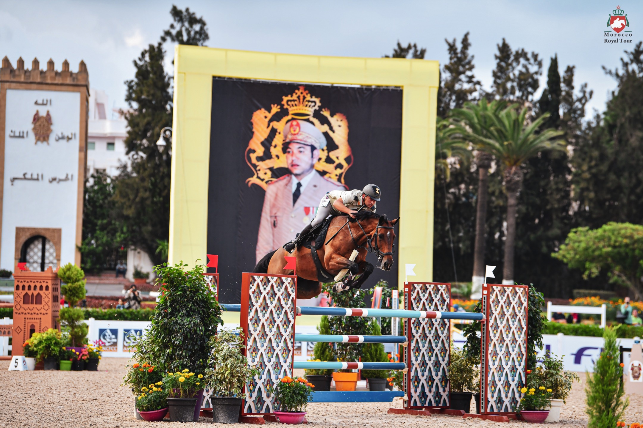 Morocco Royal Tour a Tetouan, sotto un cielo d'oro: Alix Ragot in sella a Gold Sky de Pegase vincono la main class 3 MFP 0476