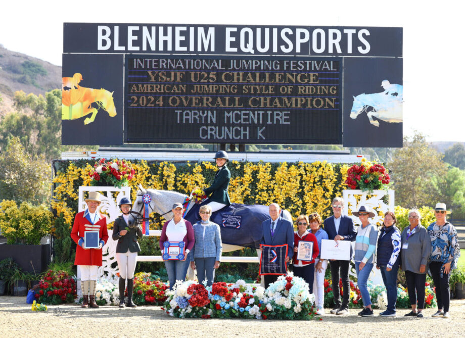 Taryn McEntire in testa alla sfida inaugurale della Youth Show Jumping Foundation U25 a Blenheim EquiSports. 3 unnamed256