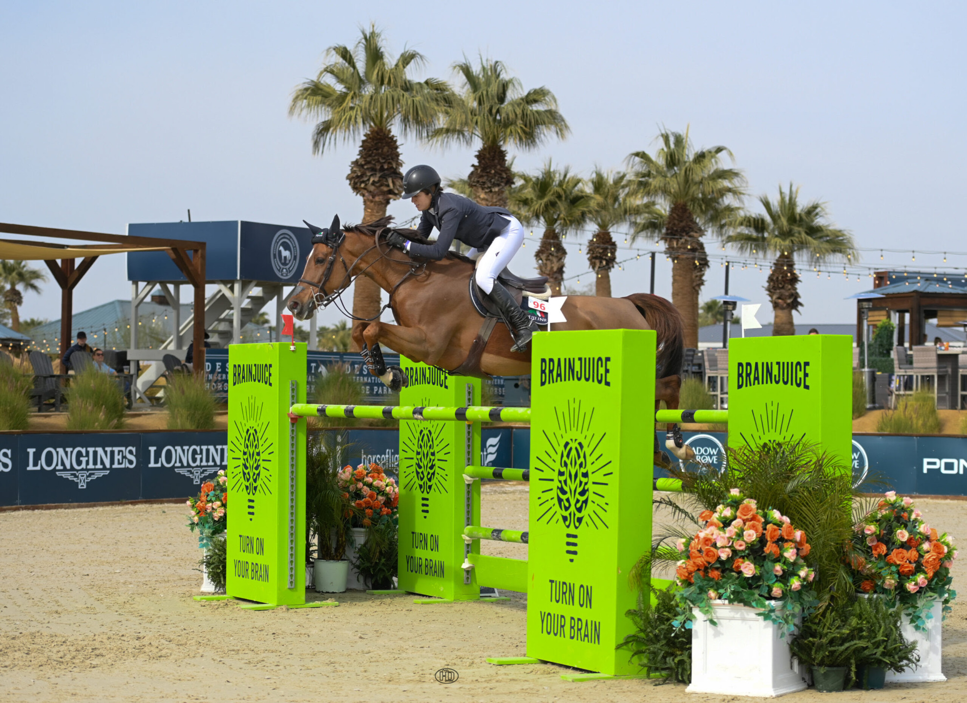 McKayla Langmeier, vincente al Desert International Horse Park. 1 McKayla Langmeier, vincente al Desert International Horse Park