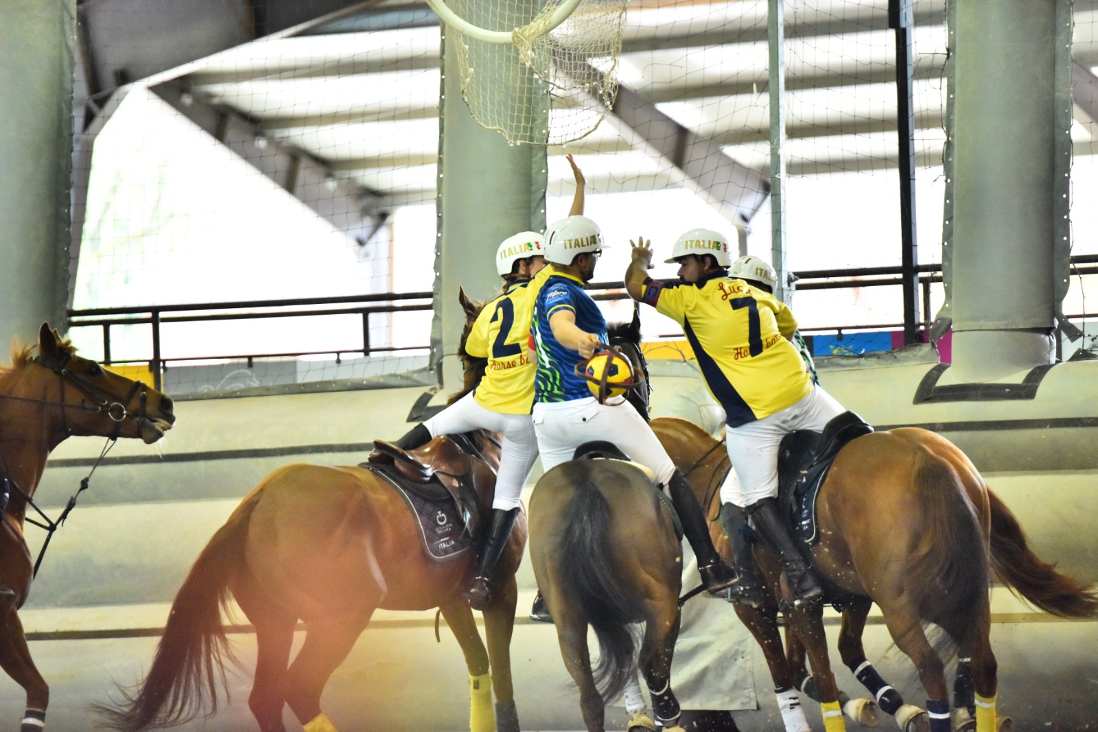 Termina la prima tappa del Campionato Italiano Senior Misto 2025 di Horseball 7 Campionati Italiani Senior Misto 2025 Horseball al Centro Ippico Le Ginestre di Buscate 14