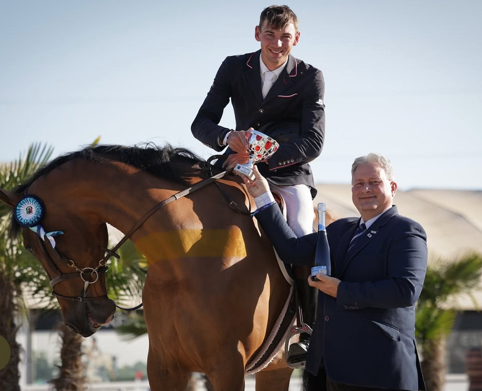 ETREA, Busto Arsizio, 11 aprile 2025 2 Etrea: Joseph Stockdale 3° classificato H150 against the clock