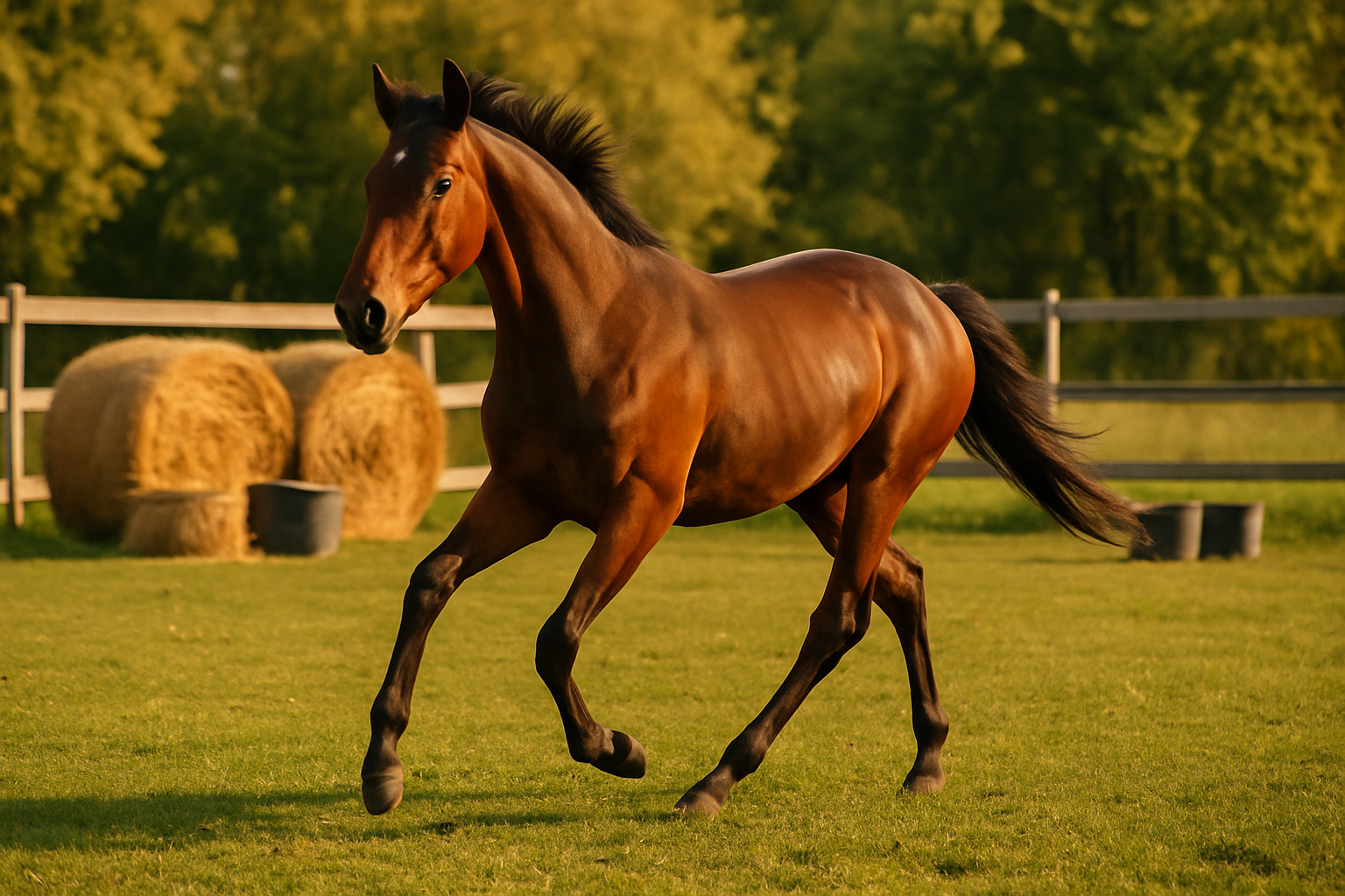 L’alimentazione dei giovani cavalli: quando i fabbisogni di crescita e sport si sovrappongono 3 Un giovane cavallo in movimento