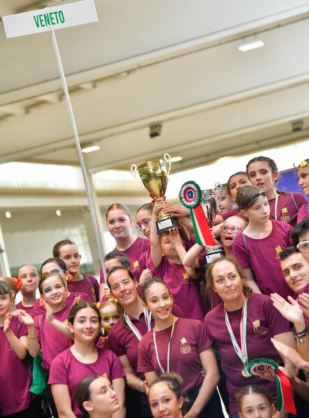 Coppa delle Regioni di volteggio 2025 medaglia d'oro per il Veneto alle Scuderie San Giorgio