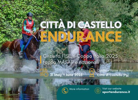 A Città di Castello, grande attesa per la tappa del circuito Fise e Coppa Italia di Endurance Equestre 2025.