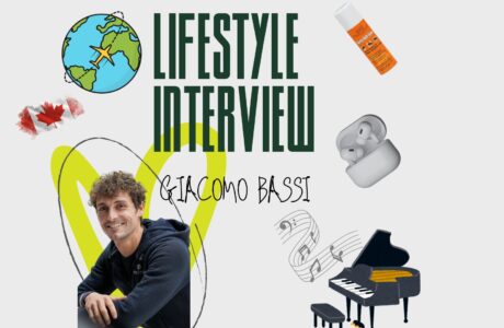 Intervista lifestyle: Giacomo Bassi al di là del campo gara 1 Pink Grey Creative Feminine Fashion Quote Instagram Post Presentation