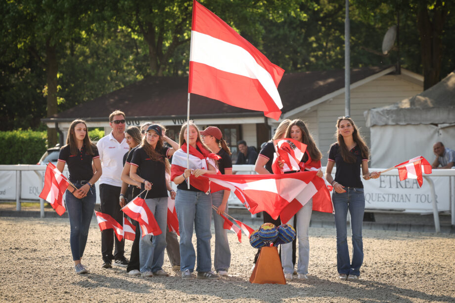Cerimonia di apertura per la FEI Jumping Nations Cup™ Youth di Busto Arsizio. 3 austria