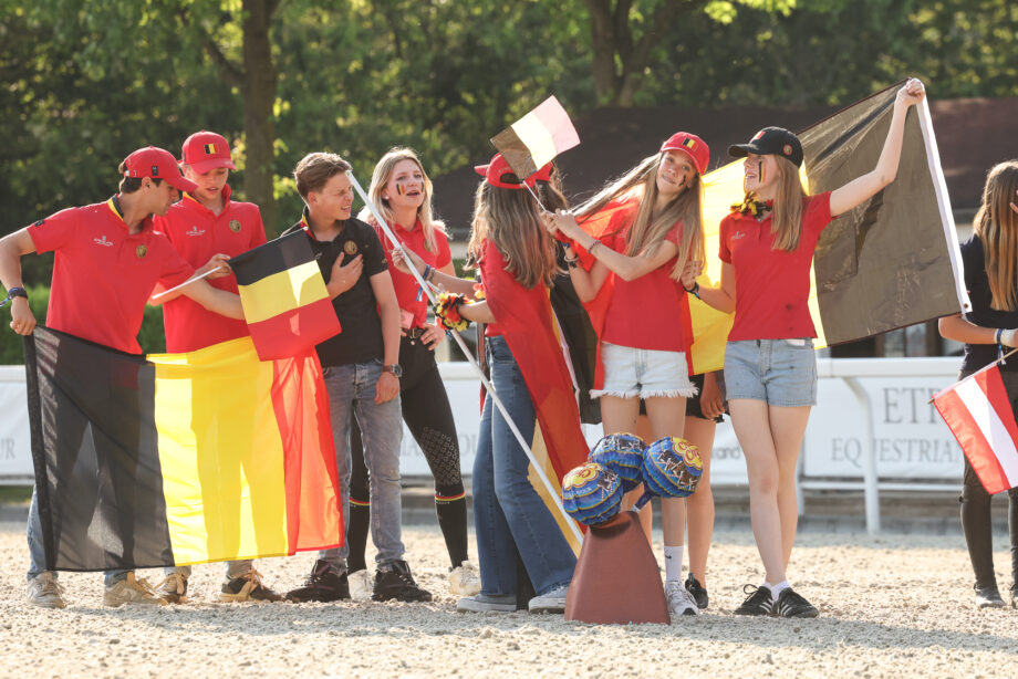 Cerimonia di apertura per la FEI Jumping Nations Cup™ Youth di Busto Arsizio. 4 belgium