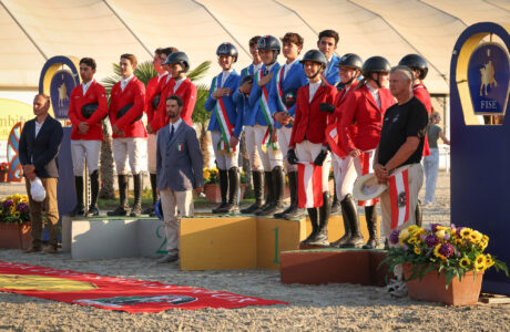 FEI Jumping Nations Cup Youth di Busto Arsizio: le prime medaglie a squadre 1 Cerimonia di Premiazione Young Rider CSIO Giovanile di Busto Arsizio
